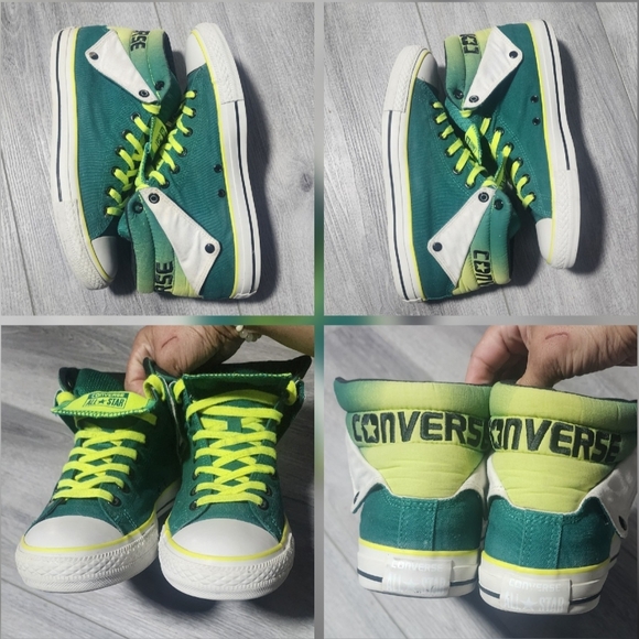 Converse Chuck Taylor All Star Double Collar High Top Sneakers Mens Size 10 - Picture 4 of 7